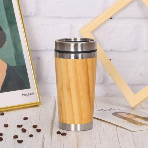 Кофейная чашка 450ml Bpa перемещения свободная бамбуковая с крышкой замка скольжения
