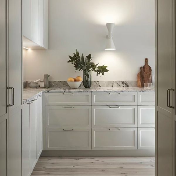 Modern  Shaker Kitchen Cabinet Plywood Luxury Custom Apartment Kitchen Cabinet