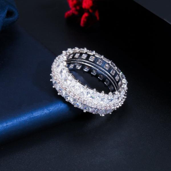 Famous Women Ring Solid 925 Sterling Silver CZ Stone bague anel bijoux Jewelry Accessories Vintage Rings
