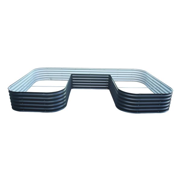 7*11.5*1.4 FT 0.6MM Thickness Metal Garden Planter Box Breathable bottom