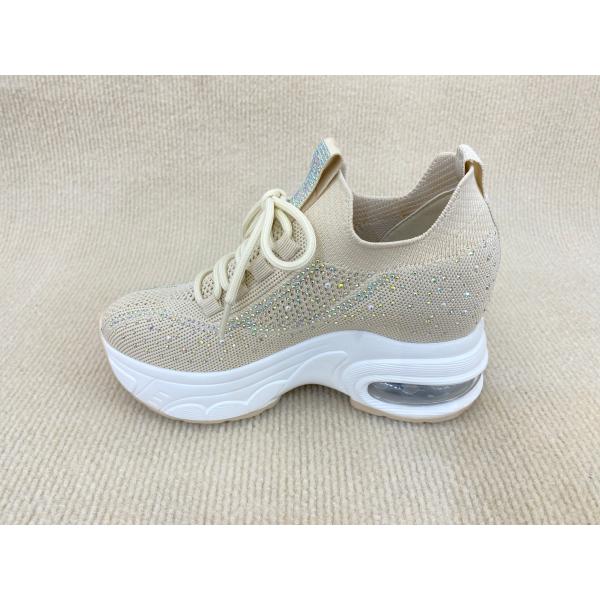 Champagne Platform Lace Up Loafers Summer Women'S Lace Up Loafer Shoes