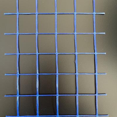 Bitumen Coating Fiberglass Road Pavement Geogrid Anti Cracking Geogrid 100KN