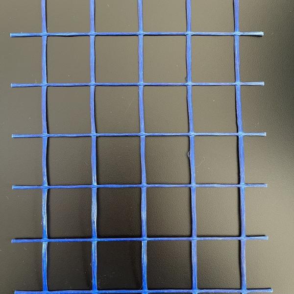 Bitumen Coating Fiberglass Road Pavement Geogrid Anti Cracking Geogrid 100KN