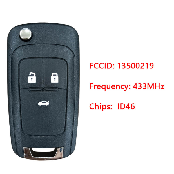 HN009239 Chevrolet Cruze Key Replacement Original Flip Remote Key 433MHz 13500219