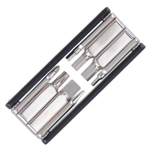 Upgrade Your Bike with Our Silver Multi-Function Hexagonal Screwdriver and Wrench Set
