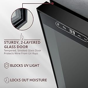 Wine Cooler Freestanding Wine Cooler Bottle Compressor Wine Cooler Refrigerator Freestanding Wine Cellar Temperature Control Wine Fridge Freestanding Mini Fridge Mini Fridge Matte Black Refrigerator