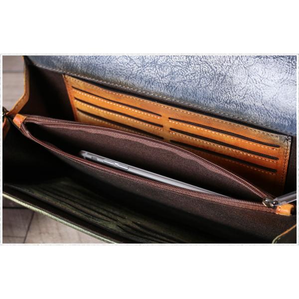New England retro leather ladies clutch evening bag temperament rivet bag hand