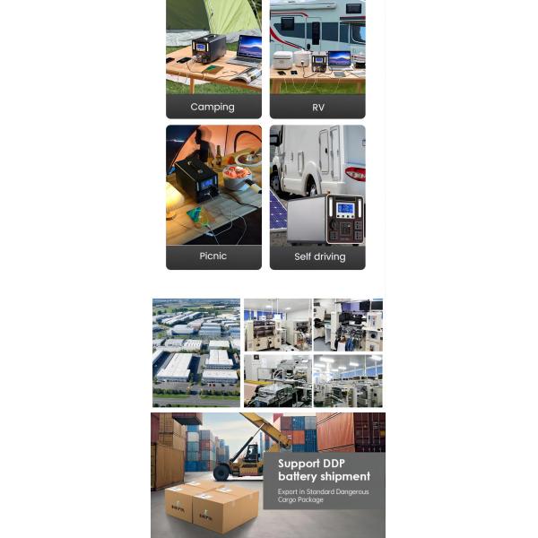 Сохраняющая солнечную энергию портативная электростанция 1500 Вт 2000 Вт для кемпинга на открытом воздухе