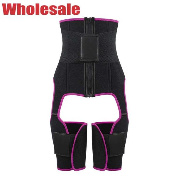 A coxa cor-de-rosa de And Thigh Trainer do instrutor da cintura prende com correias o instrutor MHW100078P da coxa da cintura