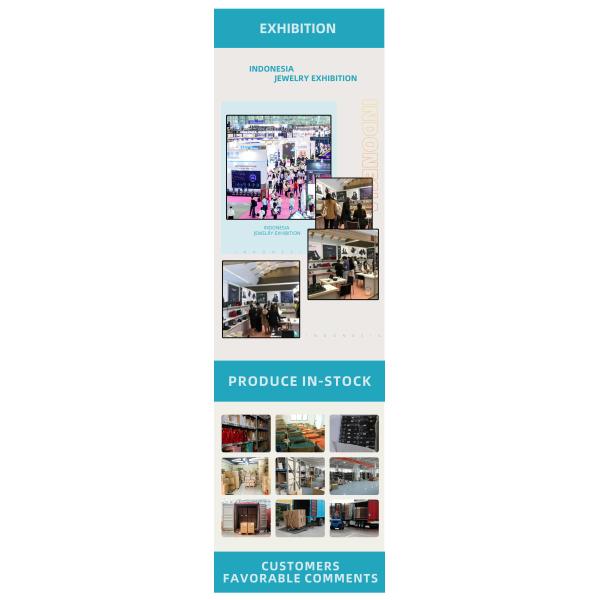 Boîte de bijoux de luxe Premium Blue Velvet Jewelry Box pour bracelet anneau boucle d'oreille