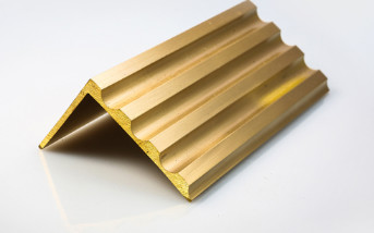 C38500 6m Length Solid Brass Stair Nosing Anti Skid For Interior And Outside