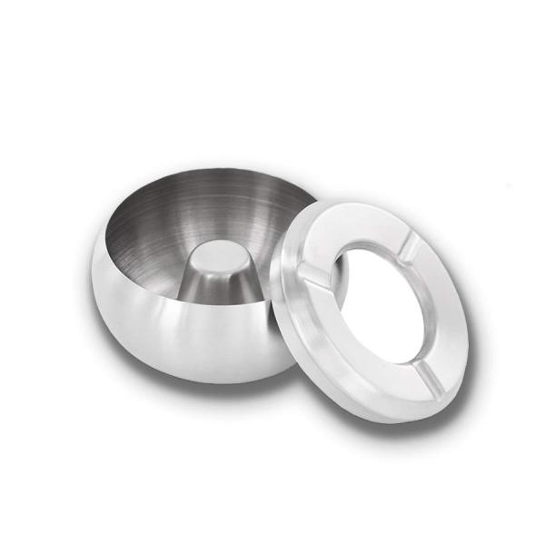 Smoking cigarette smokeless custom logo cheap stainless steel stand metal customize ashtray