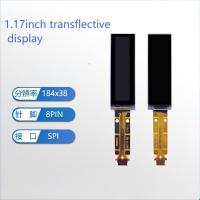 1.17 Inch Transflective TFT Display 184x38 For Wearable Devices