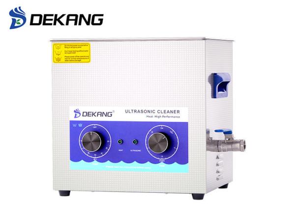 SUS 304 Stainless Steel Ultrasonic Cleaning Equipment 10 Liter 240W Heating And Timing