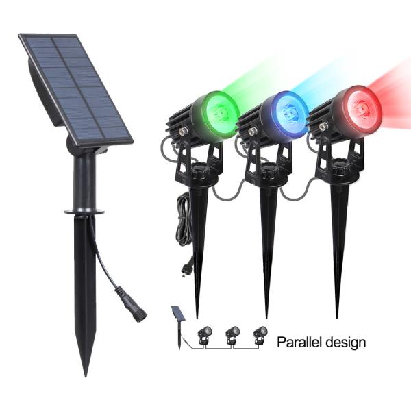 Cool White/Warm White/Multi Color Solar Landscape Spotlights for Garden Path Lighting
