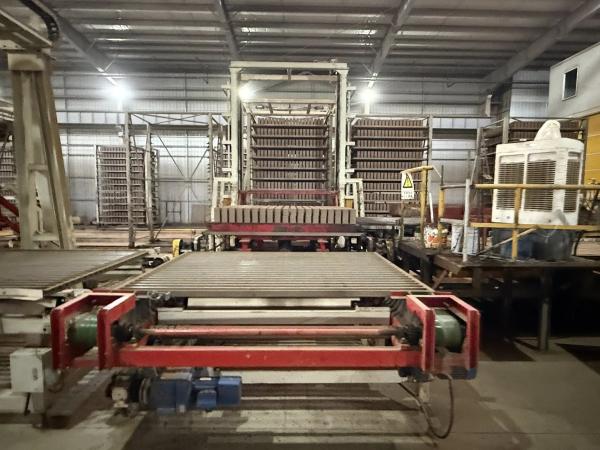 tunnel dryer drying system in full automatic red clay bricks blocks making project