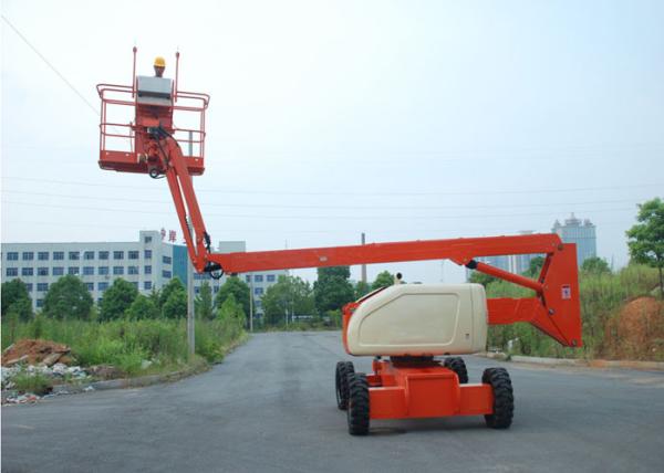 Telescopic / Articulating Type Mobile Aerial Platform , Outdoor Aerial Working Man Lift for Rent