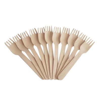 Des fourchettes en bois de 160 mm compostables durables