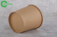 Tasses jetables de soupe à hôtel avec des couvercles, tasses de papier de 12 onces pour la crème glacée