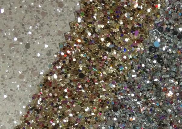 Diamond Chunky Glitter Sparkle Fabric , Decorative Glitter Wall Fabric