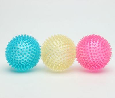 Eco - Friendly TPR Dog Toy Interactive Spiky Bouncing Ball For Large Dog