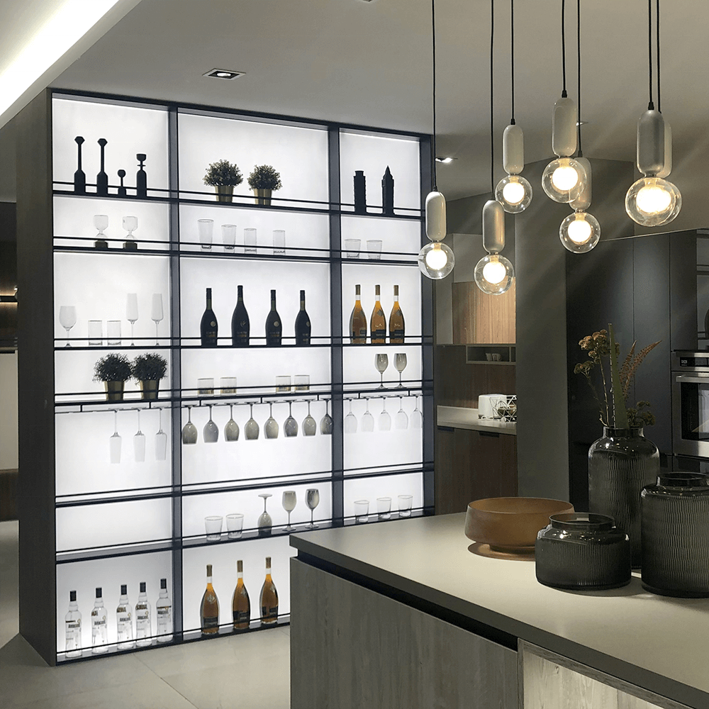 Beleuchtet Beleuchtung Display Regal Schrank Anzeige Regal Anzeige Schrank Display Racks Shelves with Adjustable LED