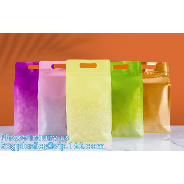 Stand Up Food Bags,Zip Lock Food Storage Bags for Packaging Products,Herbs,Snack,Tea,Spices,Pet Food and Soaps