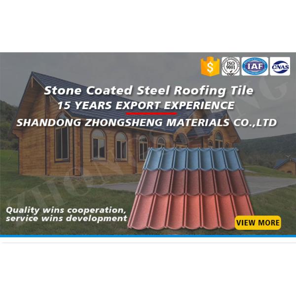 Modern Design Style Galvalume Stone Coated Metal Roofing Tile for Performance and Customized Colors