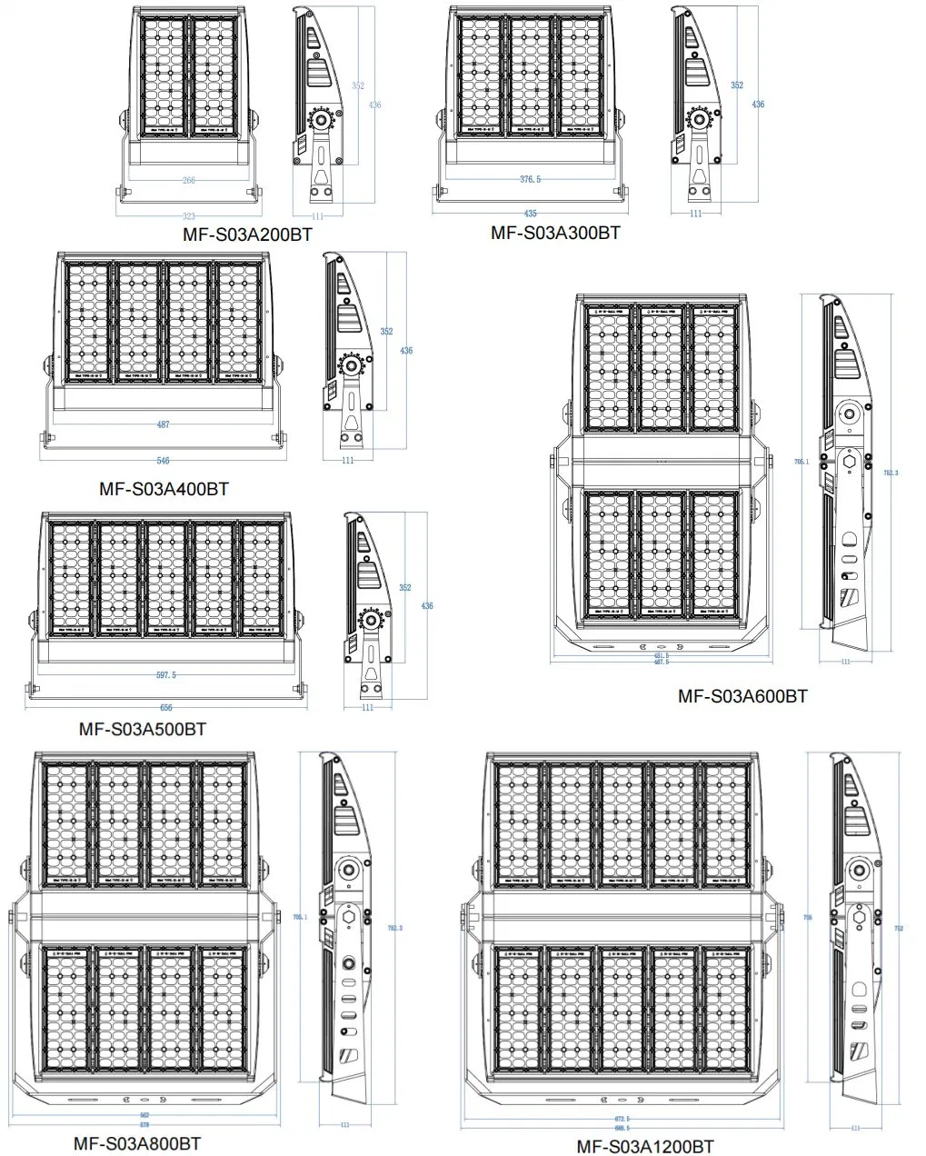 LED Flood Light IP67 5 Years Warranty, Free Replacement. Outdoor Waterproof For Arena Tennis Basebal Field Court Golf