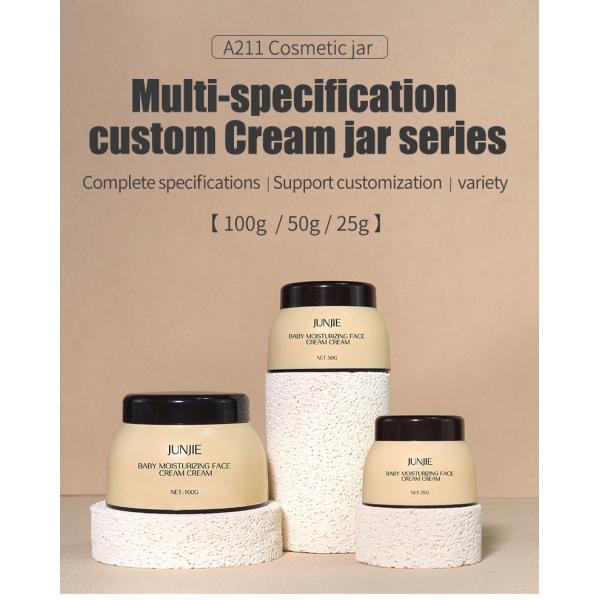 Bouteilles d'usine cosmétique 100g/50g/30g Large bouche PP crème pour soins de la peau en plastique Bouteilles à vendre à chaud Récipient pour soins de la peau