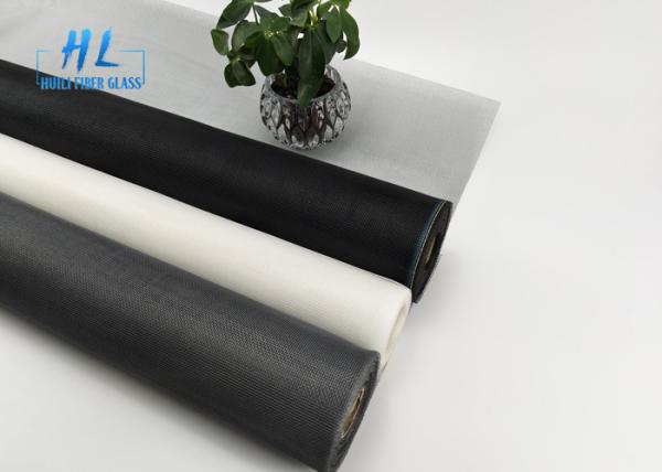 Plain Weave Black Fiberglass Fly Screen 18*16 Mesh 0.011 Inch Hook Close Various Lengths