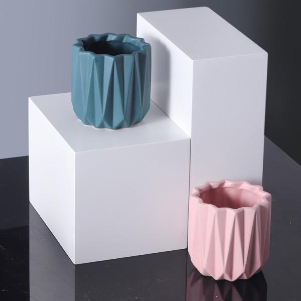 SGS 12x12cm Origami Cute Round Ceramic Plant Containers