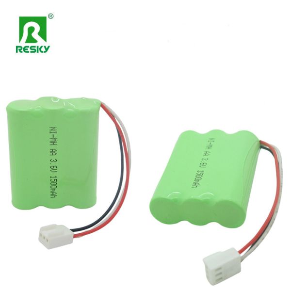 OEM Factory Ni-Mh AA 3.6V 1500mAh 500cycles Rechargeable Battery Pack for Remote Control Devices