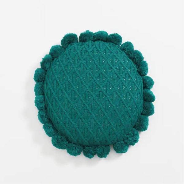 High Density Foam Filling Knitted Throw Pillow Case for Sofa Bed Decor in Customized Color