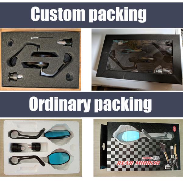 Universal CNC Aluminium Rearview Mirror Bar End Side Mirrors Sleek and Stylish Design