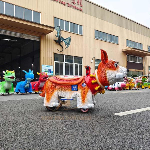 Shopping Mall Electric Animal Ride Scooter Animatronic Dinosaur Ride for Kids