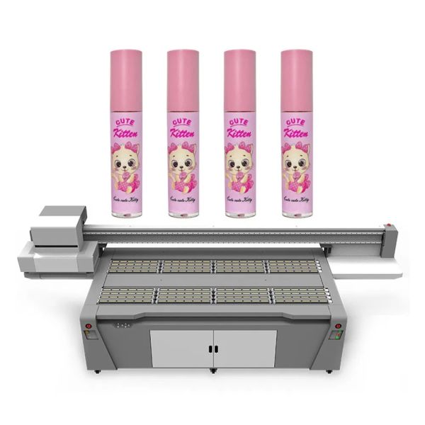 High Speed Cylindrical UV Printer Round Bottle Printing Machine / Thermos Mug Cup / Conical Cup Printer