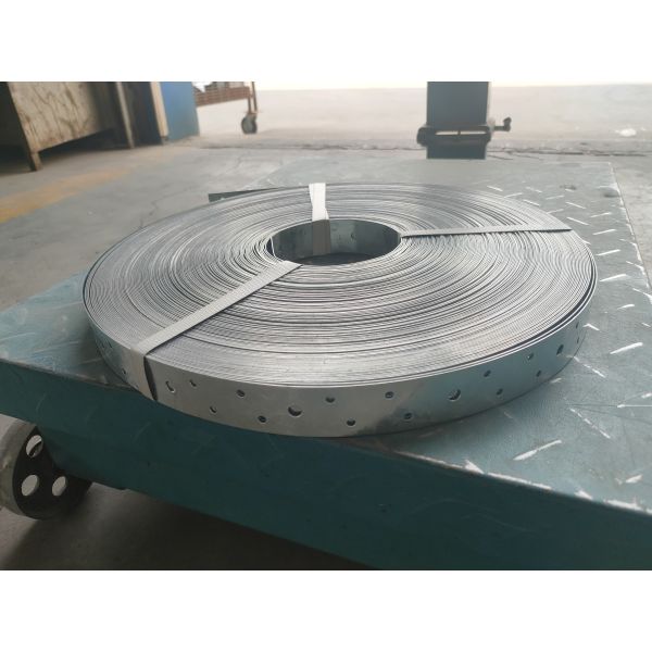 Perforated Strap Tie Brace,1-5/8 Width Metal Coil Strapping,27 Gauge,Stainless Steel 304