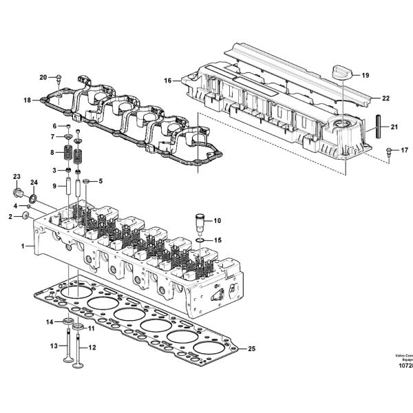 VOE21773991 21773991 Gasket Excavator Cylinder Head Parts For EC220D D6H