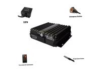 Cartão duplo DVR móvel de Live Stream H.264 4CH SD para veículos