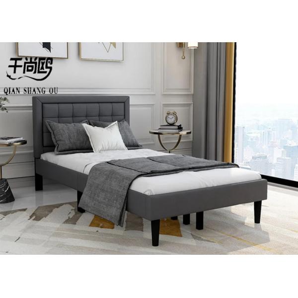 Classic Soft Linen Upholstered Bed for hotel / apartment