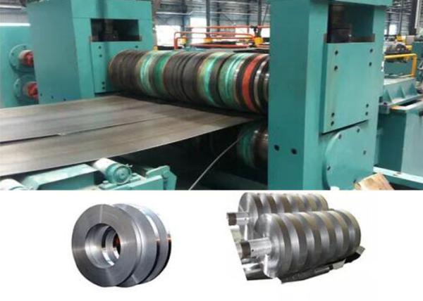 Colored Steel Coil Slitting Line Thickness 0.3 - 3mm 100 M Every Minute