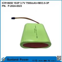 CR18650 1S3P 3.7V 7500mAh+MX3.0-3P-UL2054