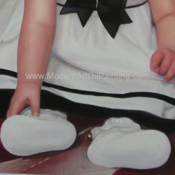 Children Hand Painted Portraits From Photos / Realistic Portrait Painting