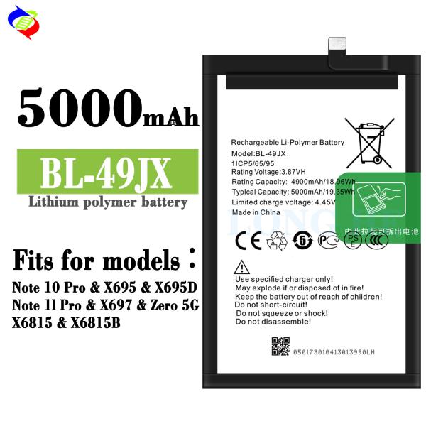 BL-49JX Аккумулятор для мобильных телефонов для Infinix Note 10 Pro X695 X697 X6815