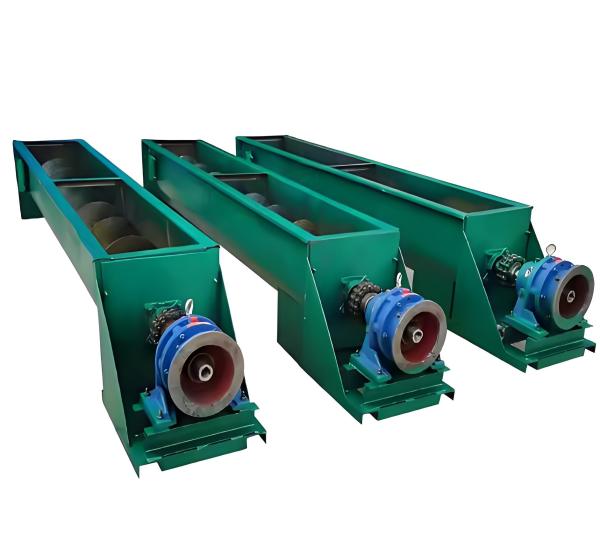 Sewage Wastewater Slurry Solid Sludge U Trough Type Tube Tubular Screw Transport Conveyor For Industrial With Hopper