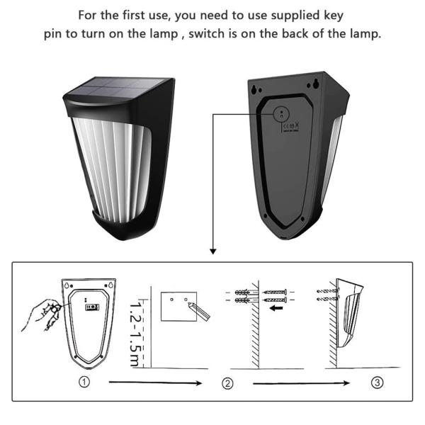 10LED 800LM 1200MAH Outdoor Solar Garden Lamp IP64 Waterproof