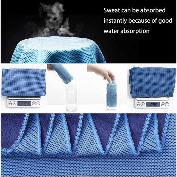 China Factory Summer Products Custom Printed Sublimated Microfiber Cooling Towel Personalized Ice Cool Towel For Neck And Face