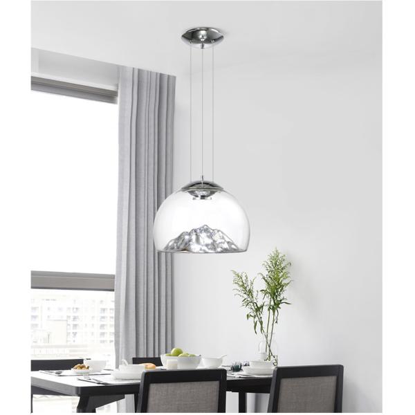 Mountain View Glass Pendant Light Nordic island pendant lights creative coffee bar lamp(WH-GP-97)