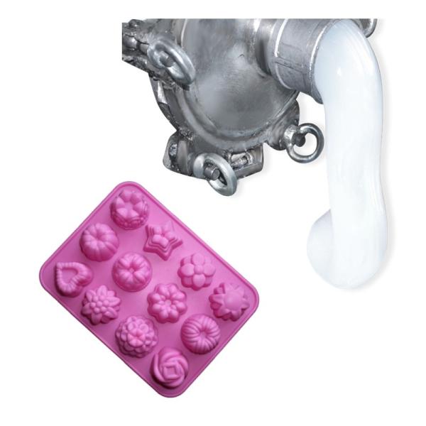 A borracha de silicone líquida 60 transparentes do bocal LSR suporta uma vida útil de 12 meses